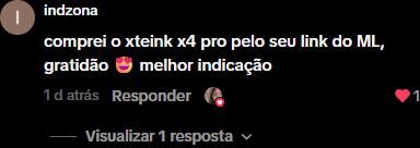 Print do comentário de indzona no TikTok